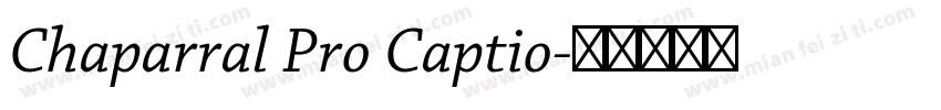 Chaparral Pro Captio字体转换